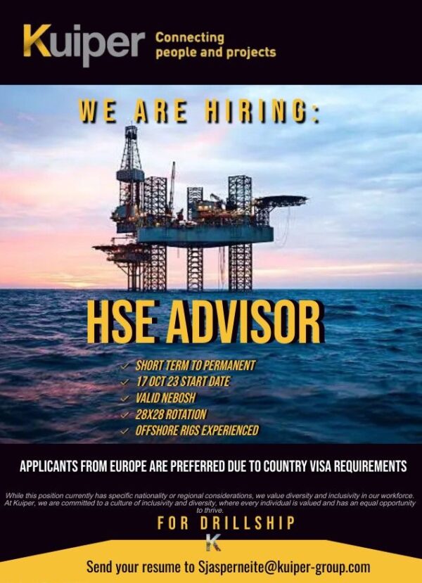 HSE Advisor Job Vacancy In UAE Urgent Requirement HSE STUDY GUIDE