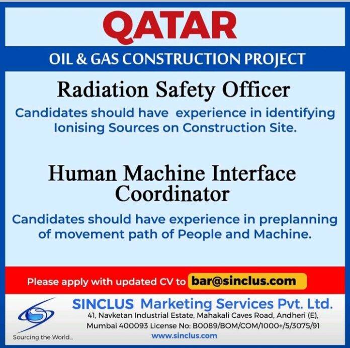 Radiation Safety Officer Jobs Oil Gas Construction Project HSE