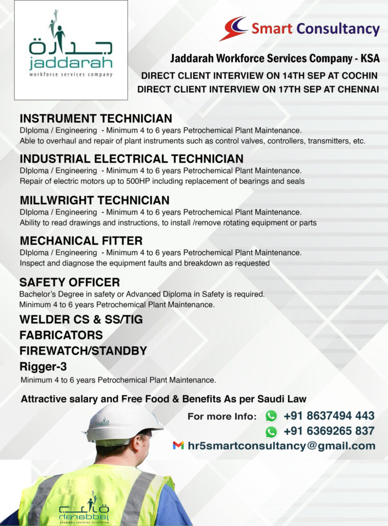 Safety Officer Job Vacancy in Saudi Arabia: Urgent Requirement - HSE ...