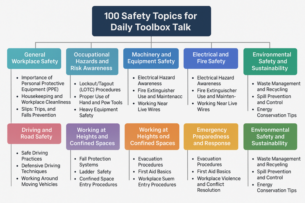 100 Safety Topics for Daily Toolbox Talk