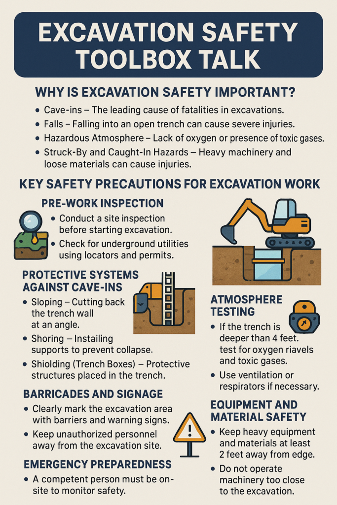 Excavation Safety Toolbox Talk (TBT)