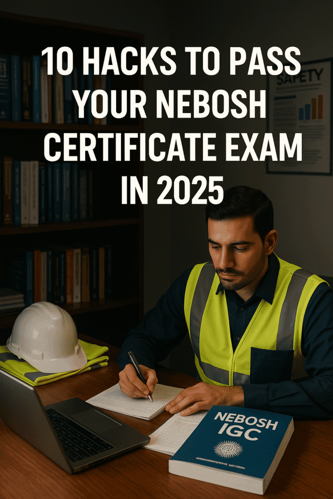 10 Hacks to Pass Your NEBOSH Certificate Exam