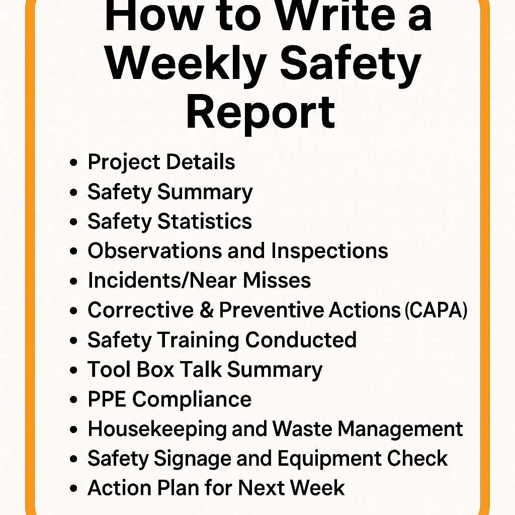 How to Write a Weekly Safety Report