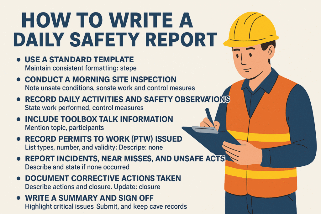 How to Write a Daily Safety Report