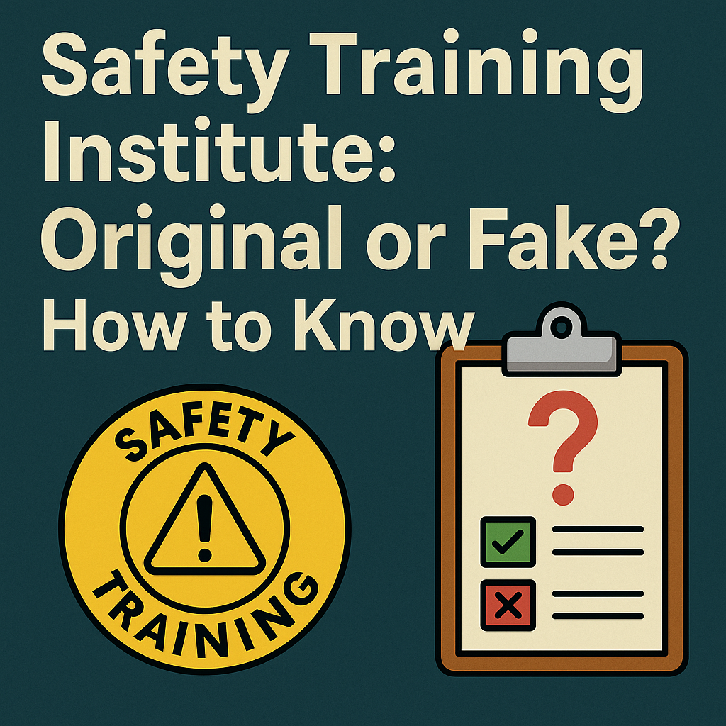 Safety Training Institute Original or Fake? How to Know