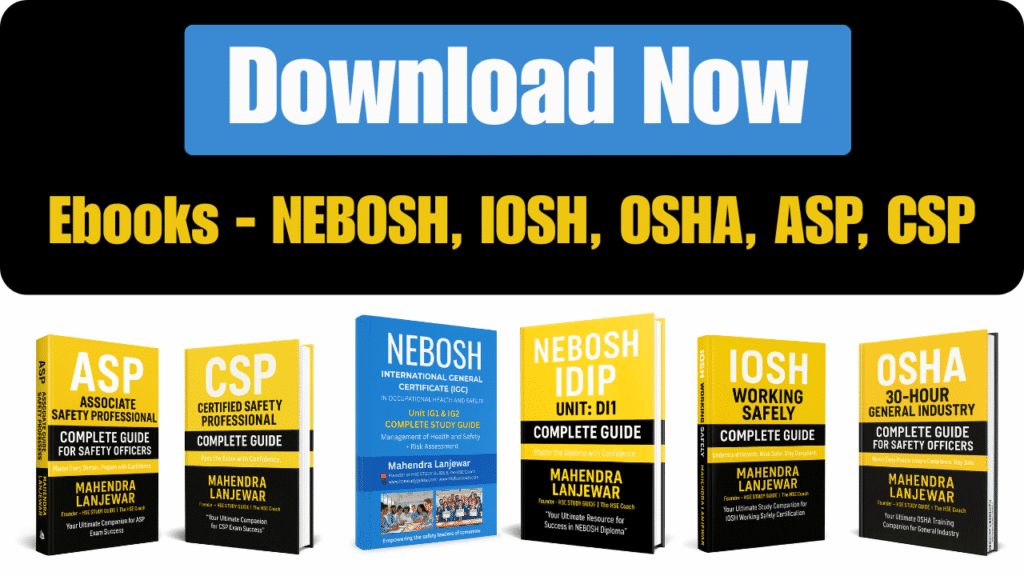 Safety Certification eBook Bundle – NEBOSH, IOSH, OSHA, ASP, CSP