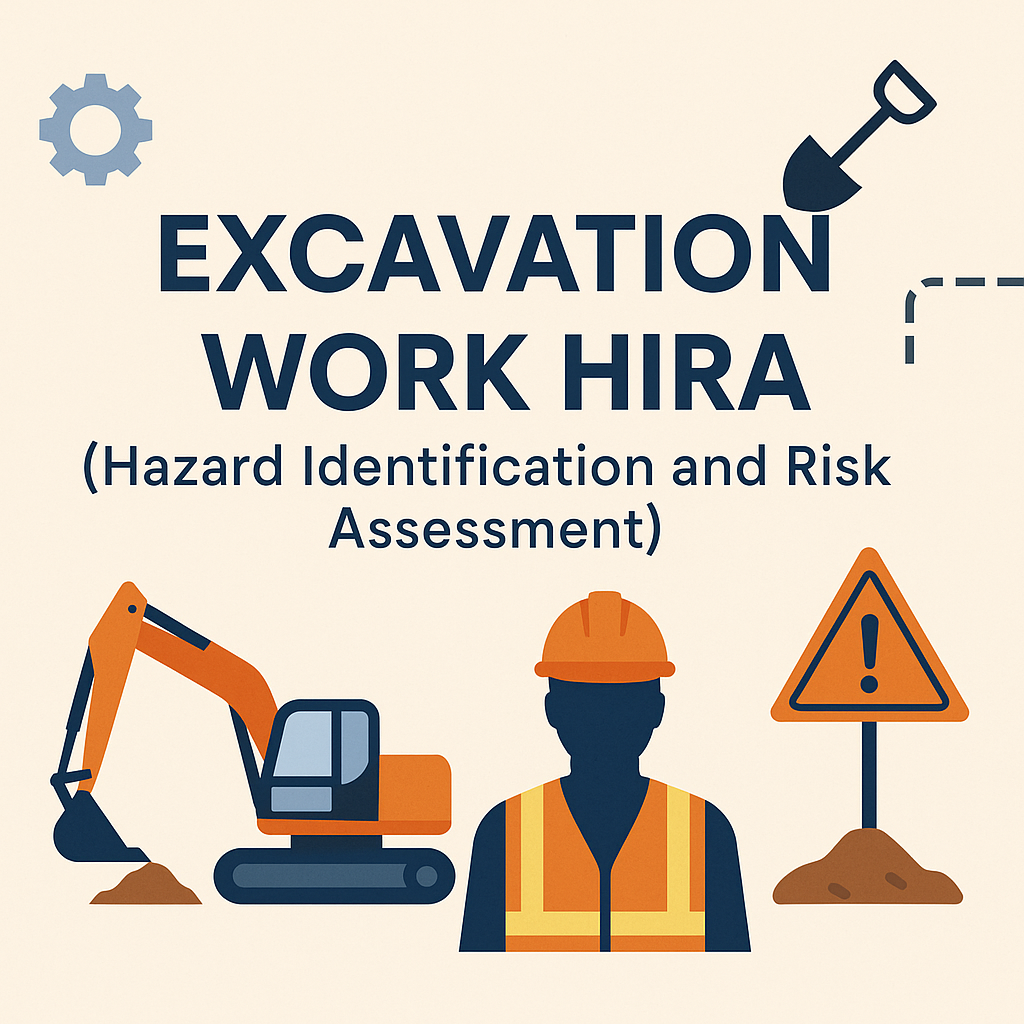 Excavation Work HIRA (Hazard Identification and Risk Assessment)