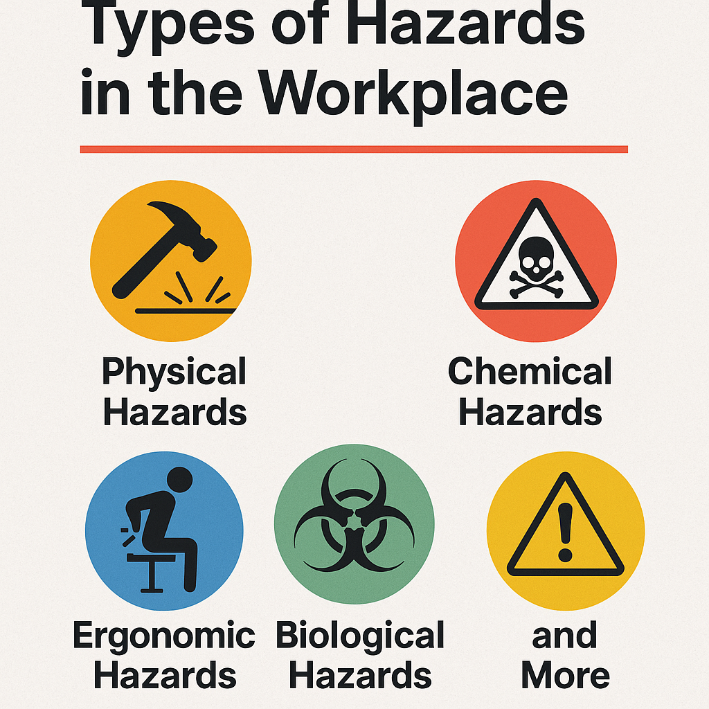 Types of Hazards in the Workplace: Physical, Chemical, Biological, Ergonomic, and More