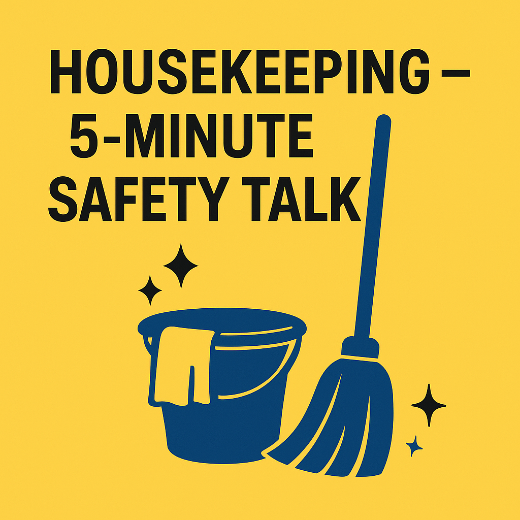 Housekeeping 5 Minute Safety Talk