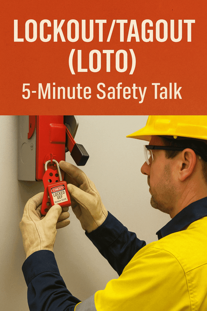 Lockout and Tagout - LOTO 5 Minute Safety Talk