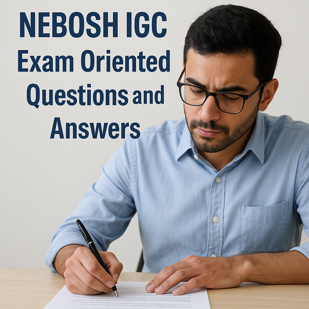 NEBOSH IGC Exam Oriented Questions and Answers
