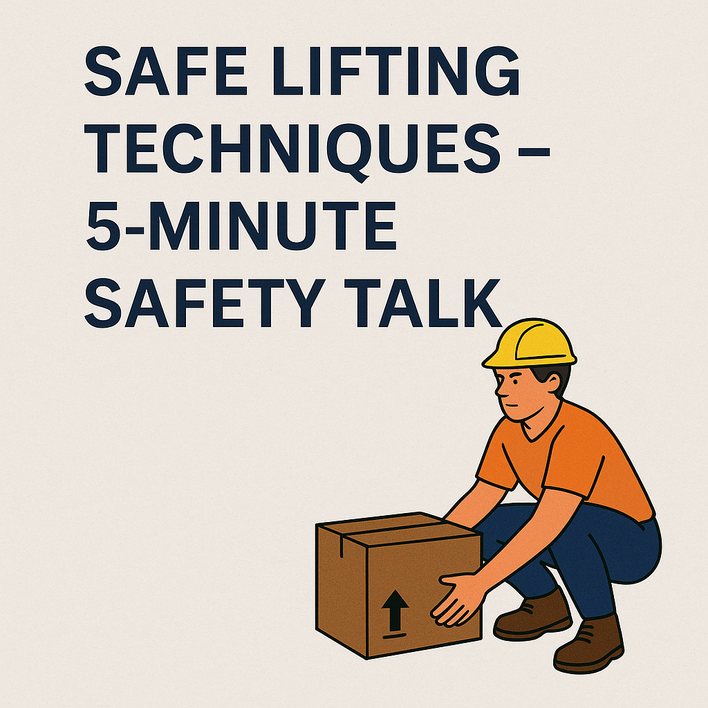 Safe Lifting Techniques 5 Minute Safety Talk