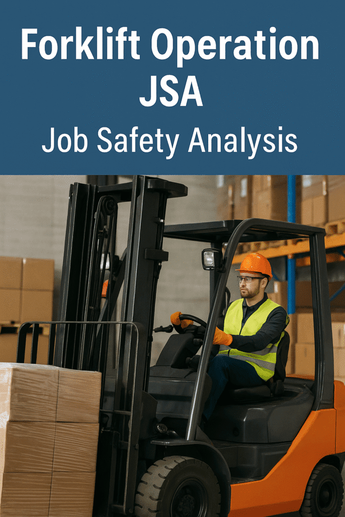 Forklift Operation JSA - Job Safety Analysis