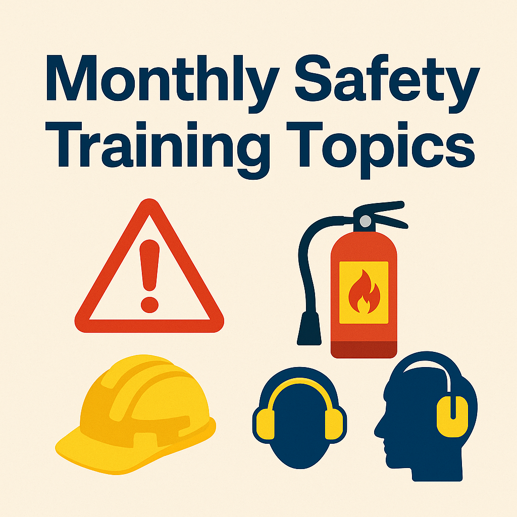 Monthly Safety Training Topics