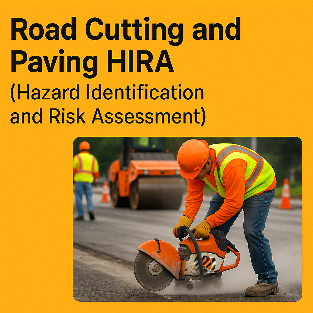 Road Cutting and Paving HIRA (Hazard Identification and Risk Assessment)