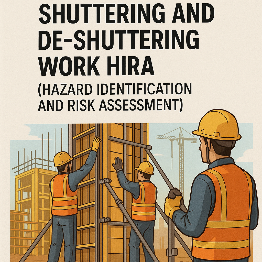 Shuttering and De-shuttering Work HIRA (Hazard Identification and Risk Assessment)