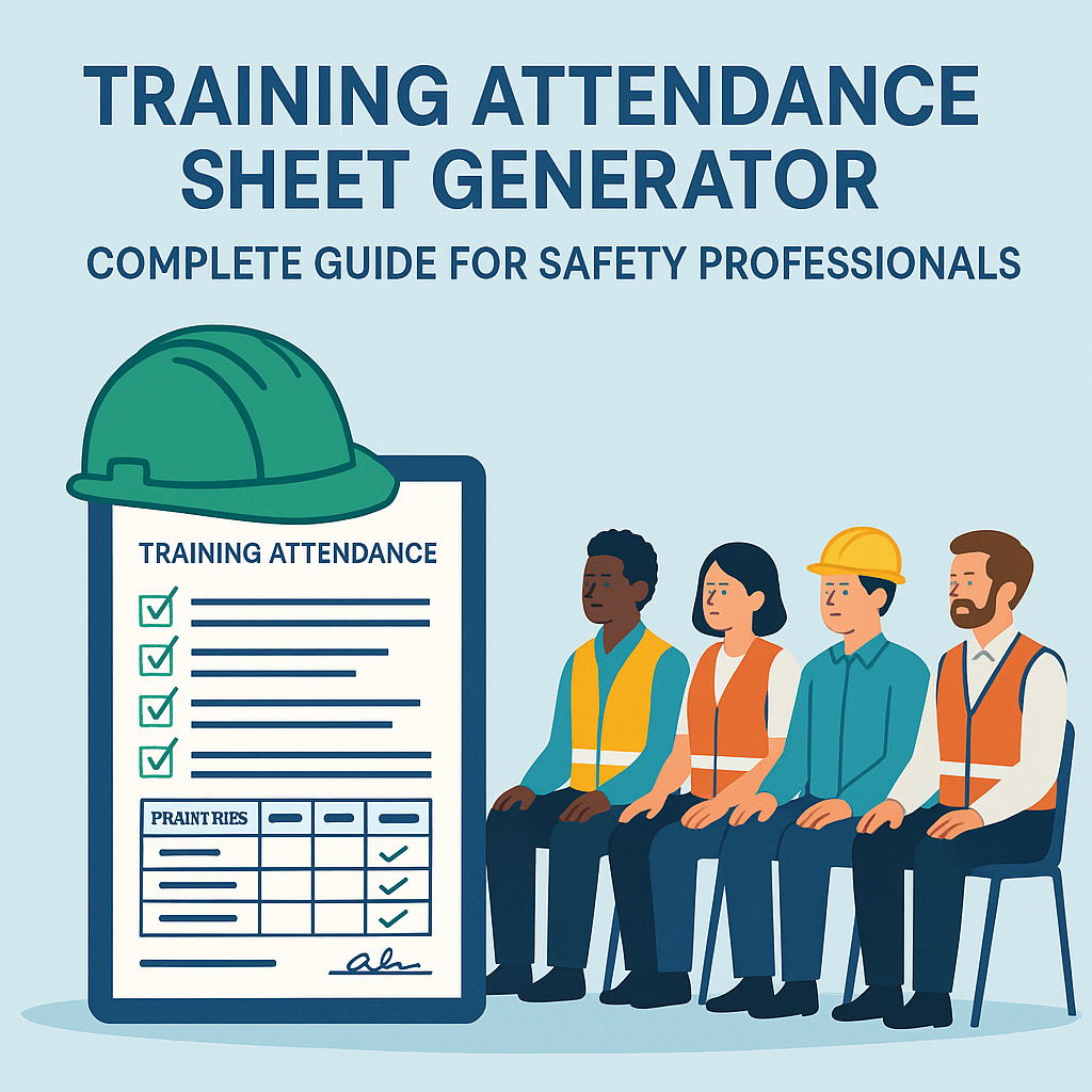 Training Attendance Sheet Generator
