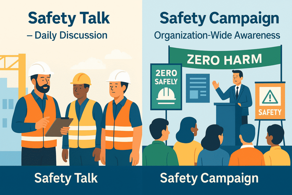 Safety Talk vs Safety Campaign